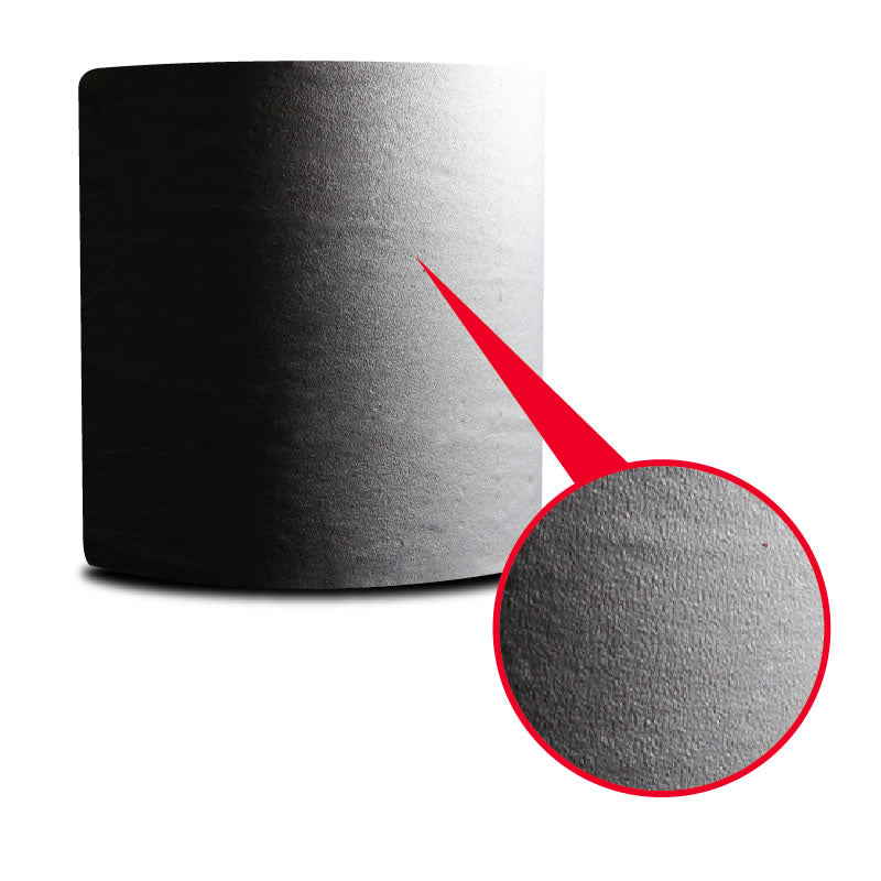 Frantz Filter cellulose bypass filter media roll with close-up of the fibres