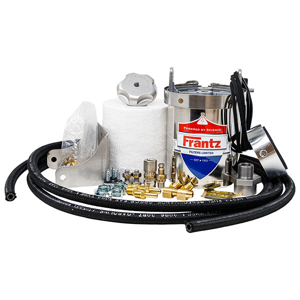 Frantz bypass oil filter kit for 5.7L RAM 1500 Hemi with canister, hoses and fittings