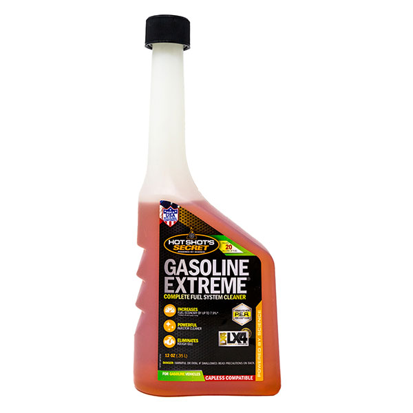 Hot Shot's Secret Gasoline Extreme 354mL petrol additive bottle